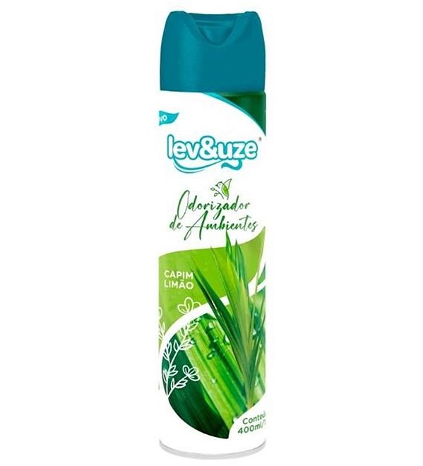 ODORIZANTE DE AMBIENTE CAPIM LIMÃO 400ML LEV&UZE REF.:40120