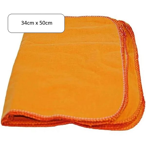 FLANELA 34cm x 50cm LARANJA REF.:10.01.0002-0043