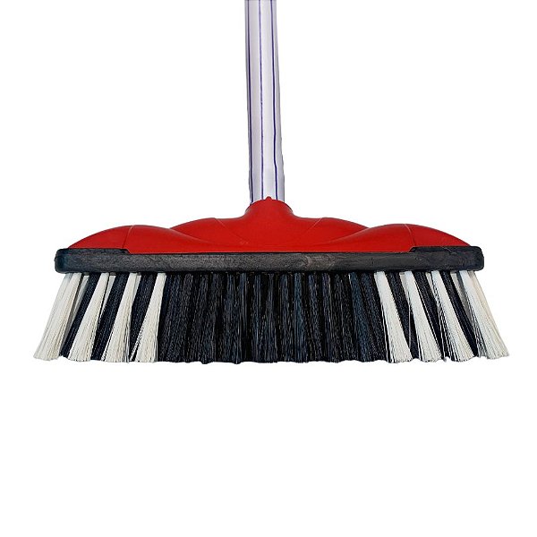 VASSOURA PELO SINTETICO COM CABO 96 TUFOS VERMELHA REF:.60040117