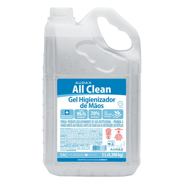 ALCOOL GEL 70º ALL CLEAN 5L - REF.:111150