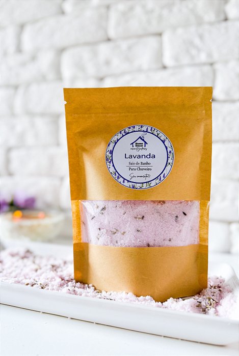 Refil Sais de Banho Para Chuveiro e Banheira lavanda e Ervas 200g