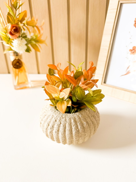 Vaso Decorativo Cachepô Floral Terracota P