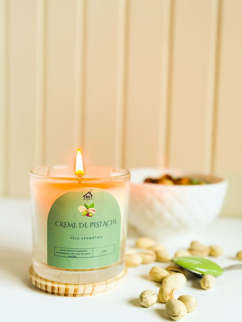 Vela Aromática Creme de Pistache 200g