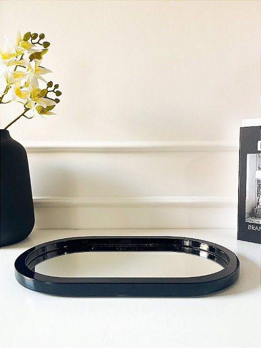 Bandeja Oval Preta P