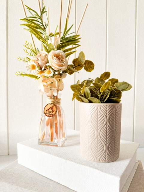 Kit Difusor Jardim Nude P+ Vaso Cachepô Nude