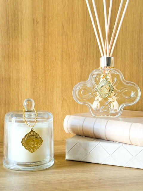 Kit Difusor Vanilla Home 250 ml + Vela luxo Cúpula Vanilla