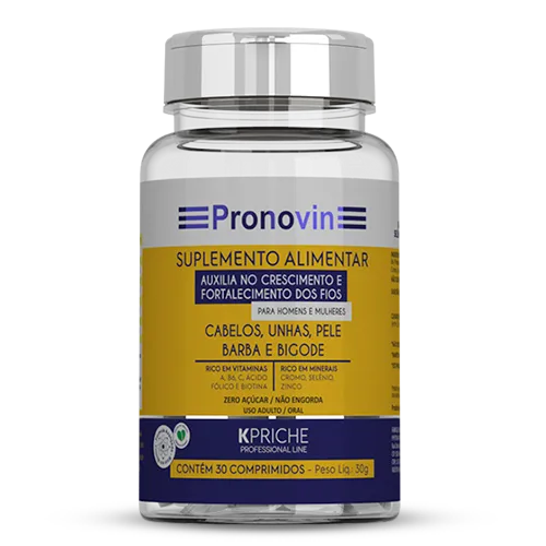 Pronovin Suplemento Vitamínico Kpriche Cresce Cabelo C/30