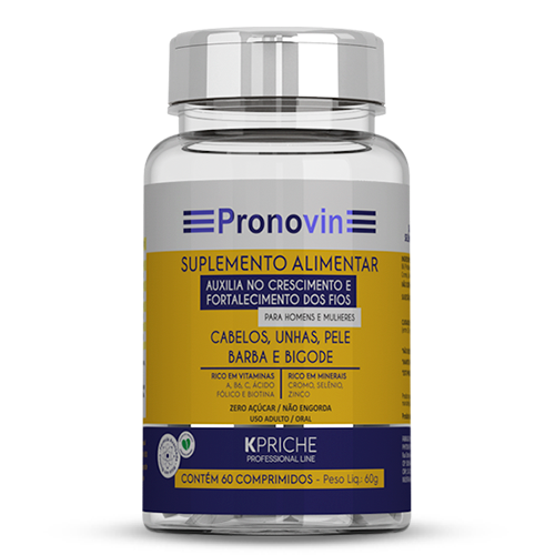 Pronovin Suplemento Vitamínico Kpriche Cresce Cabelo C/60