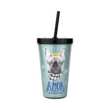 Copo Canudo Cachorro Amor