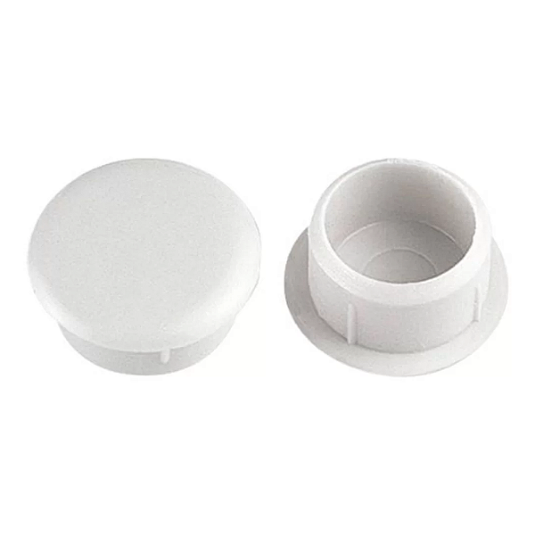 Tapa Furo Plástico Branco 100 Unidades