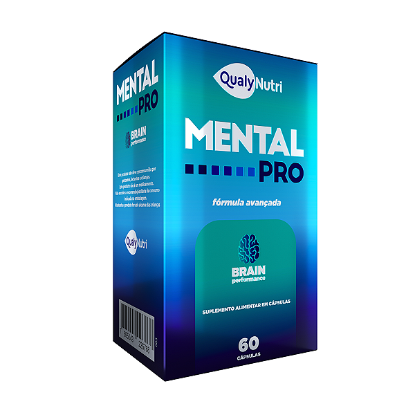 Mental Pro 500mg 60caps Memória E Concentração QualyNutri