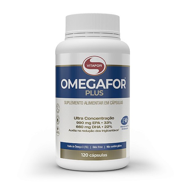 Suplemento Ômegafor Plus 1g Vitafor 120 Cápsulas