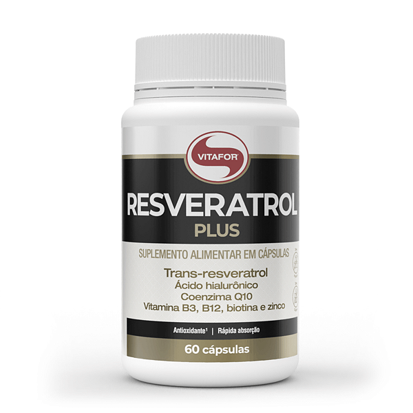 Resveratrol Plus Vitafor 60 Cápsulas - Antioxidante Natural