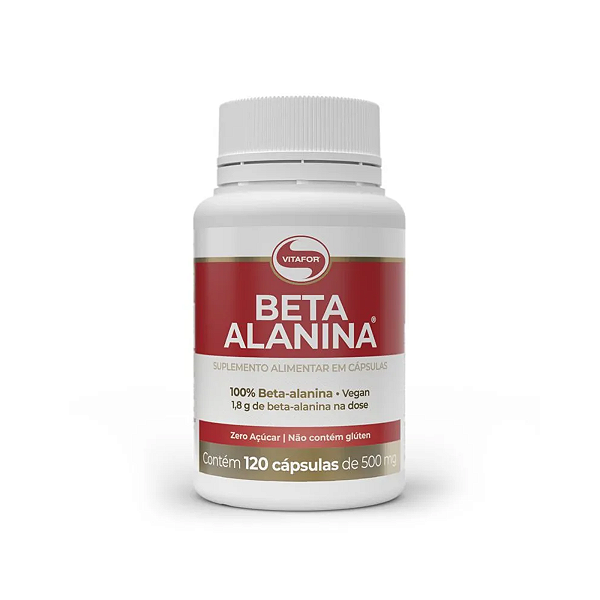 Beta Alanina 500mg 120 Cápsulas Vitafor – Energia e Performance