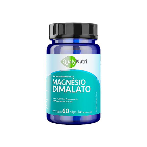 Magnésio Dimalato 1200mg 60 Cápsulas Qualy Nutri