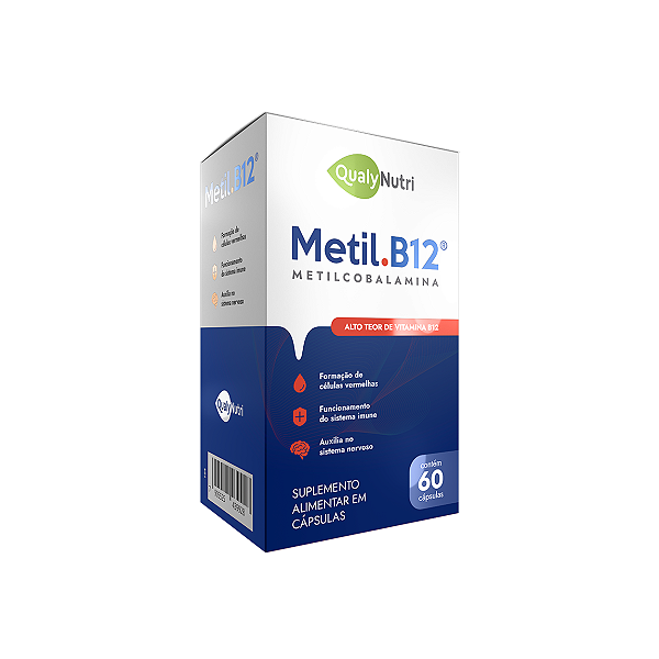 Metil B12 - Metilcobalamina 60 Cápsulas | QualyNutri
