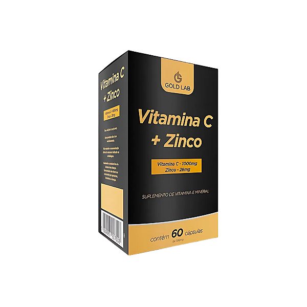 Vitamina C com Zinco 60 Cápsulas Gold Lab – Suporte Nutricional Diário