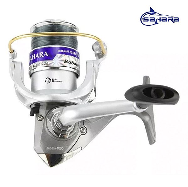 Molinete Sahara Robalo 6000 - Linha 0,35mm inclusa