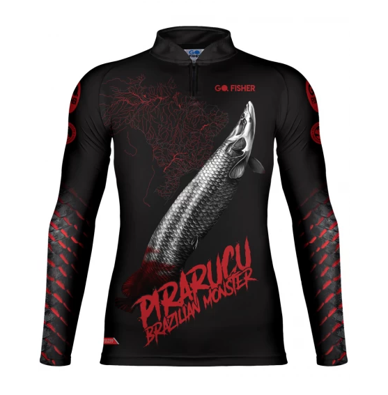 Camiseta De Pesca Go Fisher Action UV Pirarucu