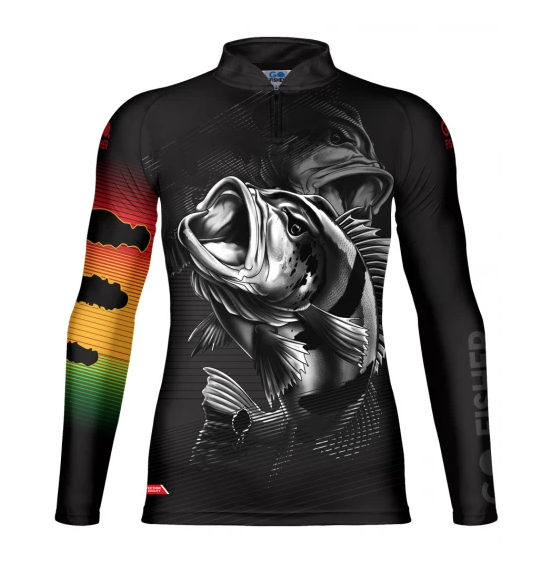 Camiseta De Pesca Go Fisher Action UV Tucunaré