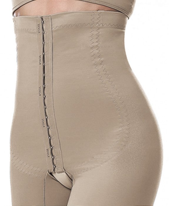 Cinta Modeladora com Pernas, Abertura Lateral e Cós Alto - YOGA - 3026
