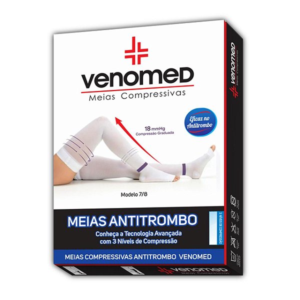 Meias Antitrombo 7/8 - VENOMED 15/21 MMGH Ponteira Aberta - DVA78