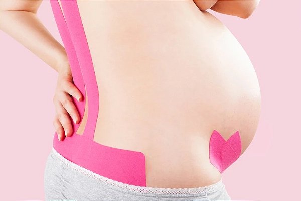 Fita Kinesio Tape Bandagem Elástica - Kelogel  -  5cmX5cm - 1 unidade - Rosa
