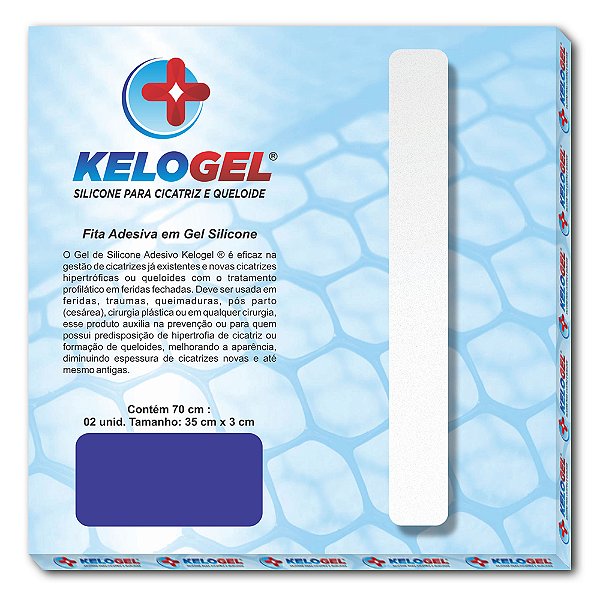 Fita em Gel de Silicone para Cicatriz- Kelogel  -  3cmx20cm