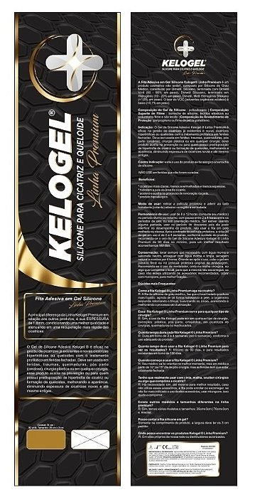 Fita de Silicone  3CMX70CMX1.8MM Premium - Kelogel  - D170P