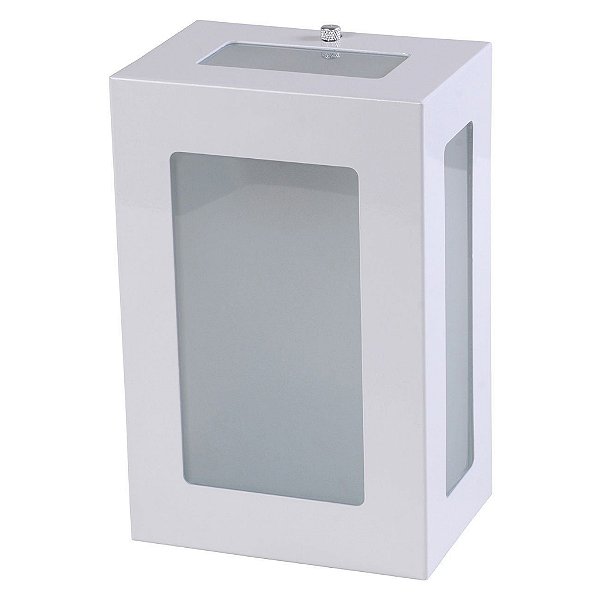 Arandela Retangular Aluminio 5 Fachos Parede E27 1 Luz Lumini Lab - Branco Micro