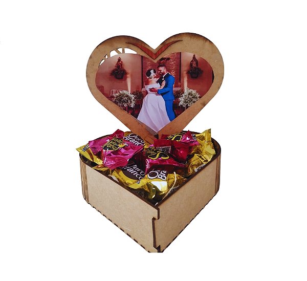 Box Coração com Chocolate