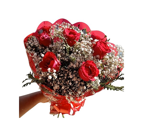 Buquê de Rosas Vermelhas - Harmonia Carmim