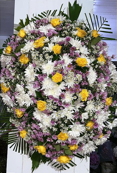 Coroa de Flores Lembranças Lilases