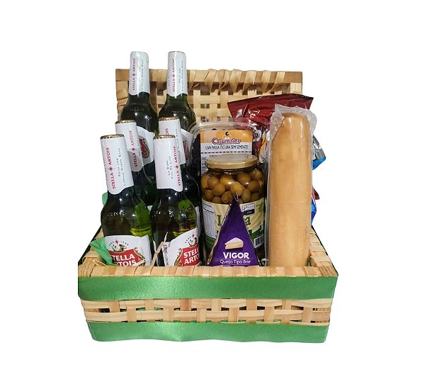 Cesta Baú Gourmet - Modelo Elegante