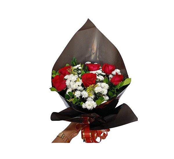 Buquê de Rosas Vermelhas - Modelo Neo Master Black