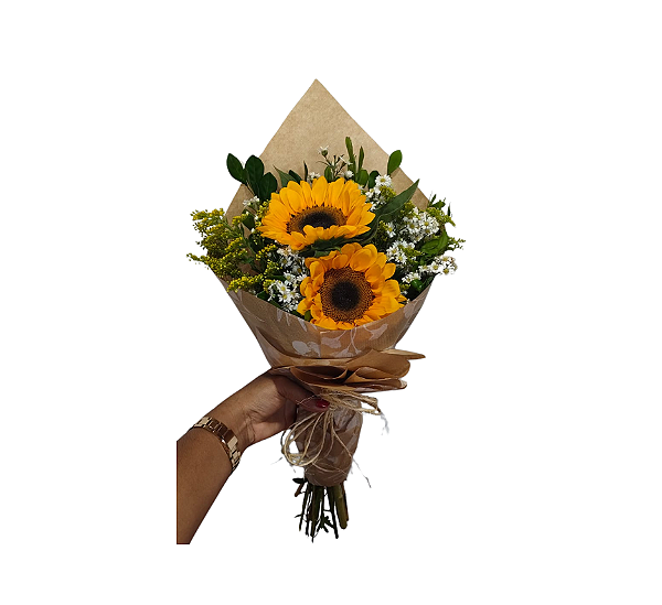 Buquê de Girassol - Modelo Brilho do Sol