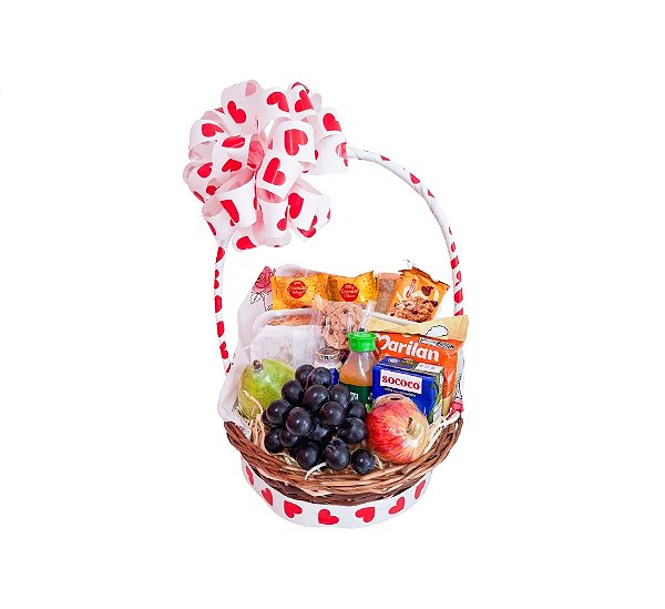 Cesta de Café da Manhã  - Modelo Amanhecer Apaixonado