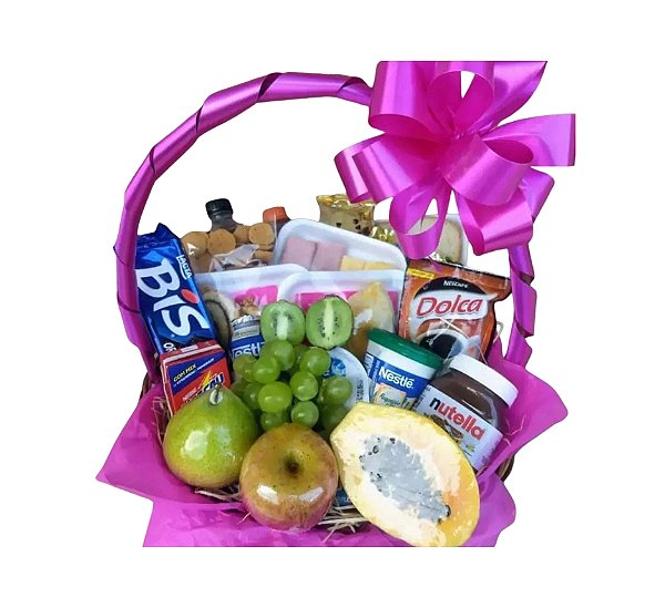 Cesta de Café da Manhã  Modelo Gold 1 (Feminina)