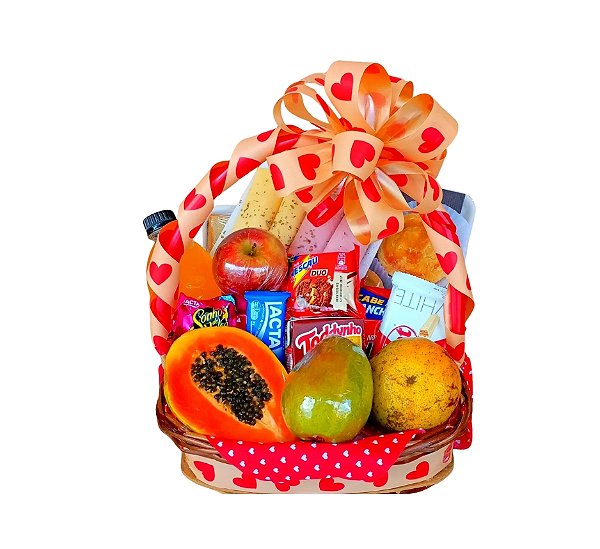 Cesta Café da Manhã - Modelo Doce Romance