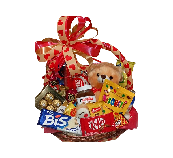 Cesta de Chocolate - Modelo  Luxo dos Sonhos