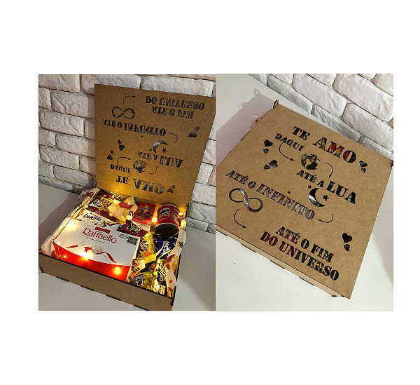 Box Mix Chocolates e Guloseimas - Modelo Universo de Amor