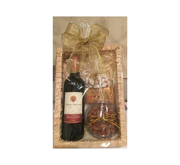 Box Doçura: Vinho + Petiscos + Chocolate