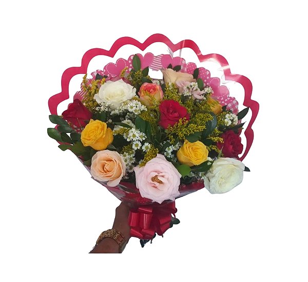 Buquê de Flores  Gold Mix Cores