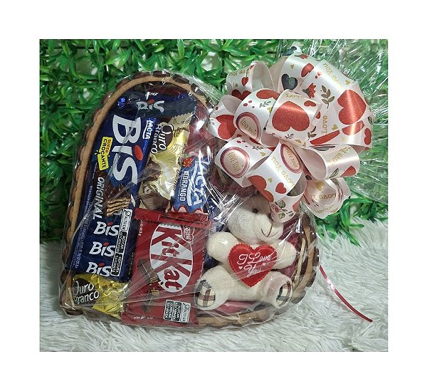 Box Doce Coração com Pelúcia