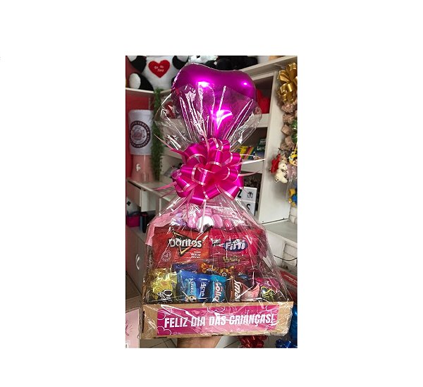 Cesta fofura rosa - Especial Dia das Crianças