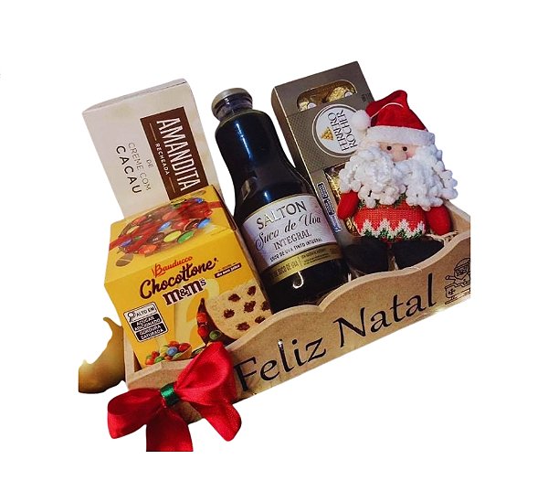 Cesta de Natal Modelo Feliz Natal Encantado