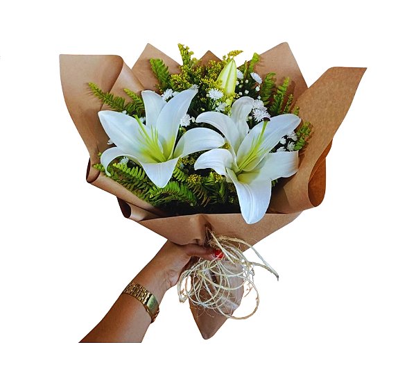 O Buquê de Lírio Branco Elegance Francês