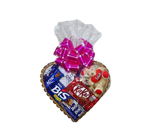 Box Doce Coração com Pelúcia