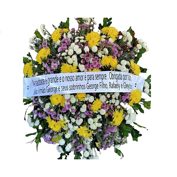 Coroa de Flores – Homenagem de Luz 🤍🕊️