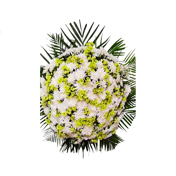 Coroa de Flores – Esperança Eterna 🤍🌼🕊️